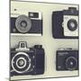 4 Vintage Cameras-Tom Quartermaine-Mounted Giclee Print