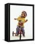 4 Year Old Boy Posing on His Tricycle, New York, New York, USA-Paul Sutton-Framed Stretched Canvas