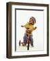 4 Year Old Boy Posing on His Tricycle, New York, New York, USA-Paul Sutton-Framed Premium Photographic Print