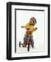 4 Year Old Boy Posing on His Tricycle, New York, New York, USA-Paul Sutton-Framed Premium Photographic Print