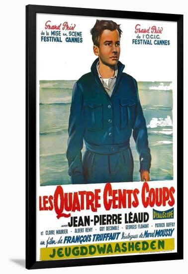 400 Blows, Belgian Movie Poster, 1959-null-Framed Art Print