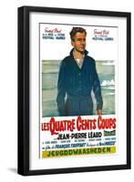 400 Blows, Belgian Movie Poster, 1959-null-Framed Art Print