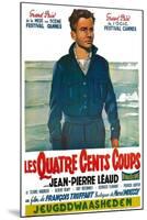 400 Blows, Belgian Movie Poster, 1959-null-Mounted Art Print