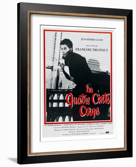 400 Blows, French Movie Poster, 1959-null-Framed Art Print