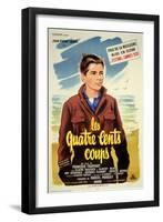 400 Blows, French Movie Poster, 1959-null-Framed Art Print