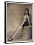 40s Pin Up Girl-null-Framed Stretched Canvas