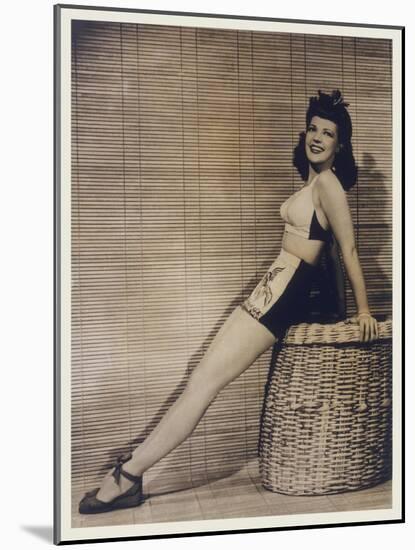 40s Pin Up Girl-null-Mounted Photographic Print