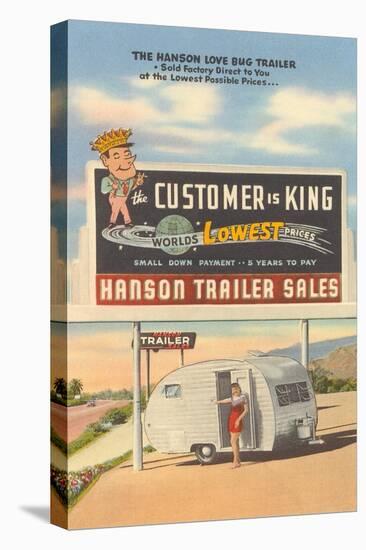 40s Trailer, Roadside-null-Stretched Canvas
