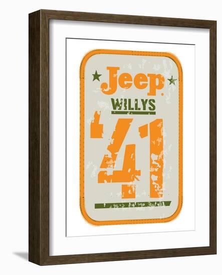 41 Jeep Willys - Heritage-null-Framed Art Print