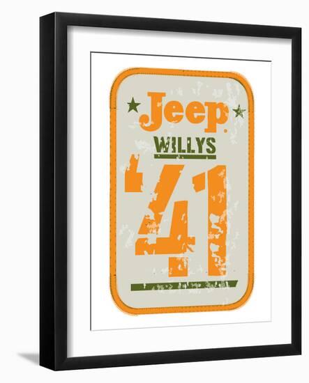 41 Jeep Willys - Heritage-null-Framed Art Print