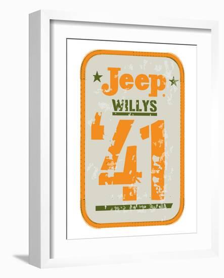 41 Jeep Willys - Heritage-null-Framed Art Print