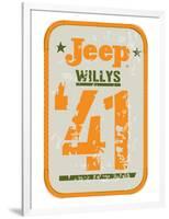 41 Jeep Willys - Heritage-null-Framed Art Print