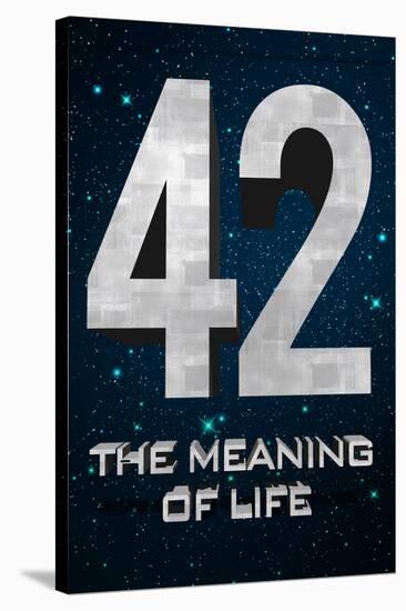 42 The Meaning of Life Poster-null-Stretched Canvas