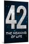 42 The Meaning of Life Poster-null-Mounted Poster