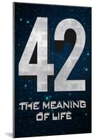 42 The Meaning of Life-null-Mounted Poster