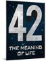 42 The Meaning of Life-null-Mounted Poster