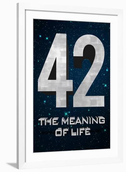 42 The Meaning of Life-null-Framed Art Print