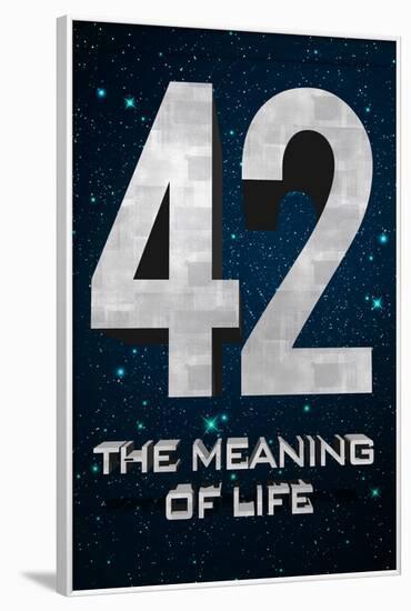 42 The Meaning of Life-null-Framed Art Print