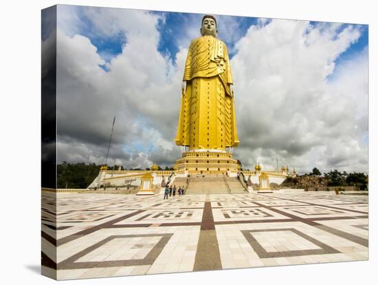 424 foot Yattawmu standing Buddha at Bodhi Tataung, Monywa, Sagaing Region, Myanmar-null-Stretched Canvas