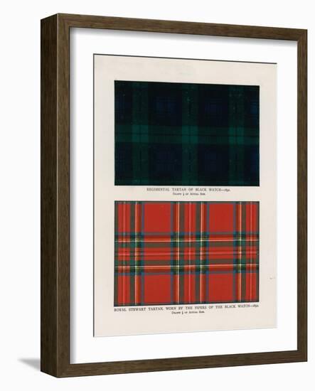 42nd Royal Highlanders "The Black Watch". Regimental Tartans-Henry A. Payne-Framed Giclee Print