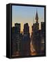 42nd Street and Chrysler Bldg, New York, USA-Walter Bibikow-Framed Stretched Canvas