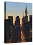 42nd Street and Chrysler Bldg, New York, USA-Walter Bibikow-Stretched Canvas