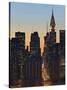 42nd Street and Chrysler Bldg, New York, USA-Walter Bibikow-Stretched Canvas