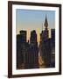 42nd Street and Chrysler Bldg, New York, USA-Walter Bibikow-Framed Photographic Print