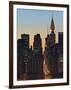 42nd Street and Chrysler Bldg, New York, USA-Walter Bibikow-Framed Photographic Print