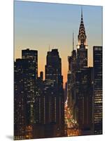 42nd Street and Chrysler Bldg, New York, USA-Walter Bibikow-Mounted Photographic Print