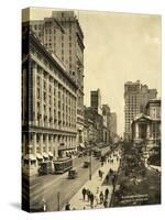 42nd Street East from 6th Avenue-null-Stretched Canvas