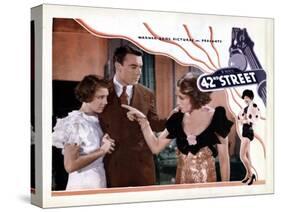 42nd Street, from Left, Ruby Keeler, George Brent, Bebe Daniels, 1933-null-Stretched Canvas