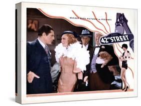 42nd Street, from Left, Warner Baxter, Ginger Rogers, Ned Sparks, Guy Kibbee, 1933-null-Stretched Canvas