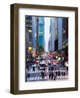 42nd Street in Mid Town Manhattan, New York City, New York, United States of America, North America-Gavin Hellier-Framed Photographic Print