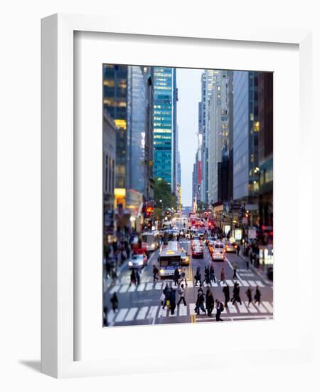 42nd Street in Mid Town Manhattan, New York City, New York, United States of America, North America-Gavin Hellier-Framed Photographic Print