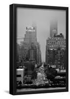 42nd Street New York City on Rainy Day-null-Framed Poster