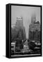 42nd Street New York City on Rainy Day-null-Framed Stretched Canvas