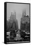 42nd Street New York City on Rainy Day-null-Framed Stretched Canvas