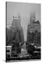 42nd Street New York City on Rainy Day-null-Stretched Canvas