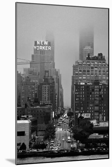 42nd Street New York City on Rainy Day-null-Mounted Photo