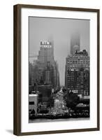 42nd Street New York City on Rainy Day-null-Framed Photo