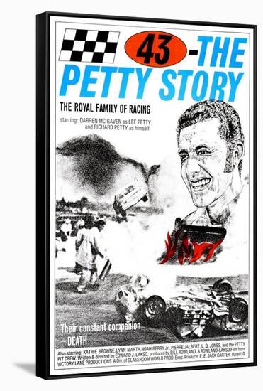 43: THE RICHARD PETTY STORY, (aka SMASH-UP ALLEY), Richard Petty, 1974-null-Framed Stretched Canvas