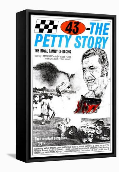 43: THE RICHARD PETTY STORY, (aka SMASH-UP ALLEY), Richard Petty, 1974-null-Framed Stretched Canvas