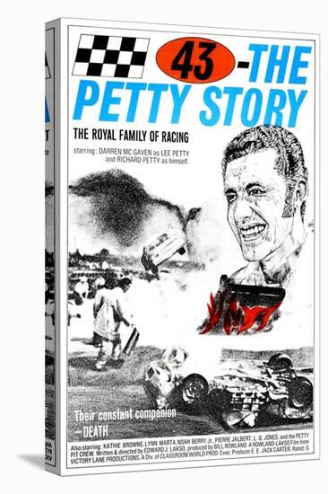 43: THE RICHARD PETTY STORY, (aka SMASH-UP ALLEY), Richard Petty, 1974-null-Stretched Canvas