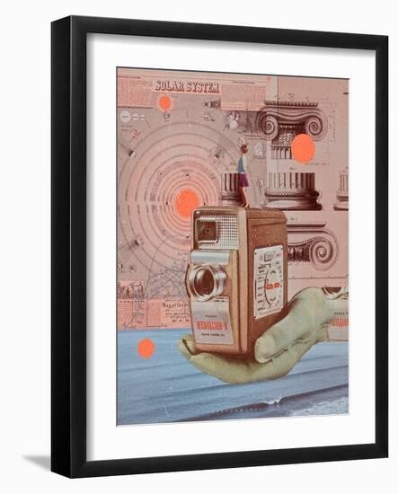 #432-spacerocket art-Framed Giclee Print