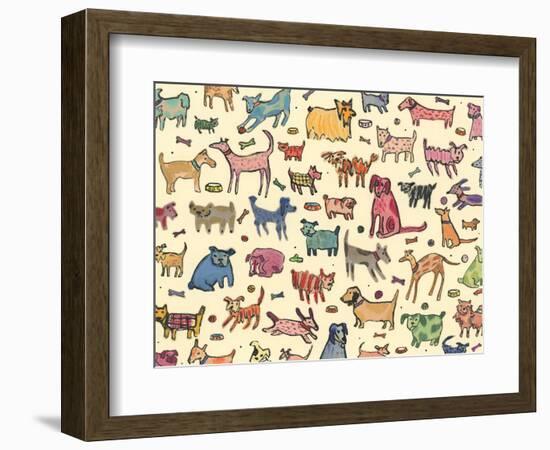 46 dogs, 2017-Sarah Battle-Framed Giclee Print