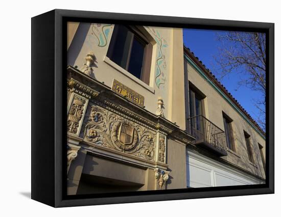 47th Street Country Club Plaza, Kansas City, Missouri, United States of America, North America-Simon Montgomery-Framed Stretched Canvas