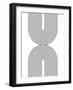 4B Geometric White 11-AnnArt-Framed Art Print