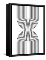 4B Geometric White 11-AnnArt-Framed Stretched Canvas