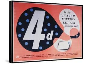 4D Is the Minimum Foreign Postage Rate-Leonard Beaumont-Framed Stretched Canvas